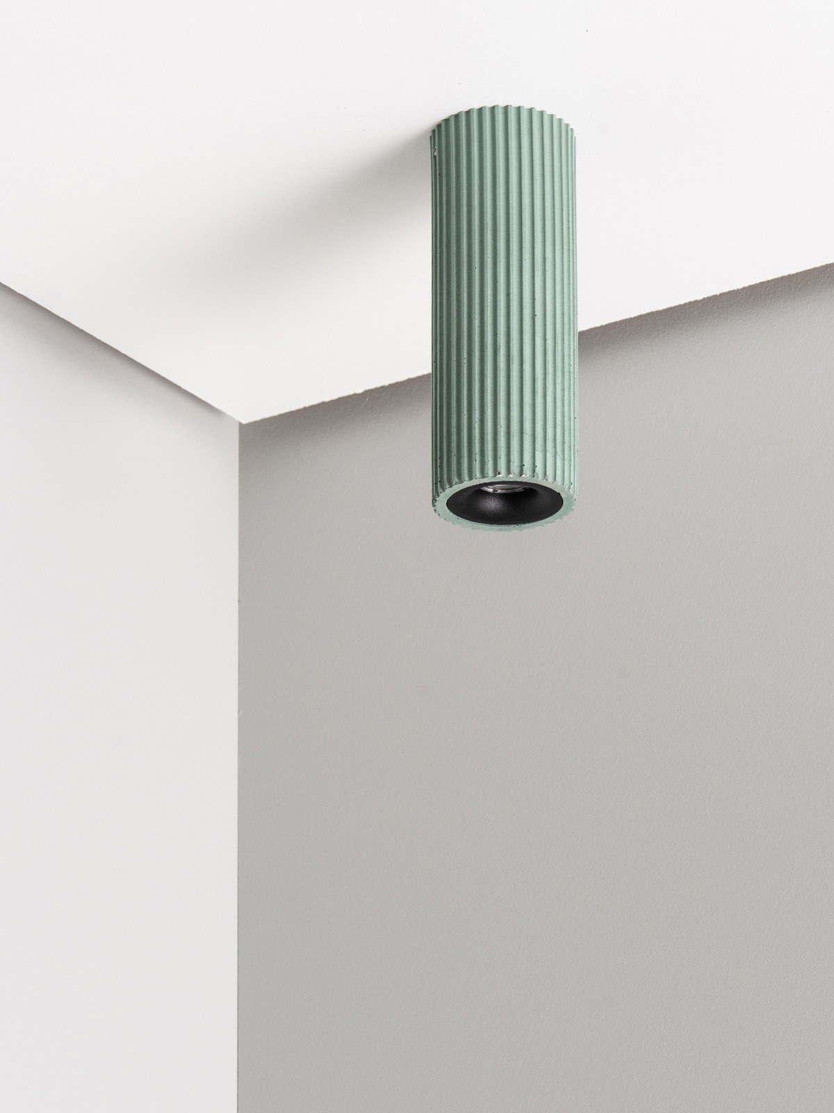 Plafonnier S2 en béton par Stefan Gant x Gant Lights Plafonnier S2 en béton par Stefan Gant x Gant Lights, taille S2l, jade