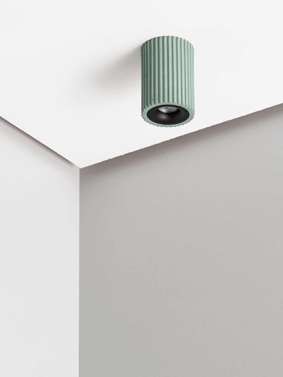 Plafonnier S2 en béton par Stefan Gant x Gant Lights Plafonnier S2 en béton par Stefan Gant x Gant Lights, taille S2s, jade
