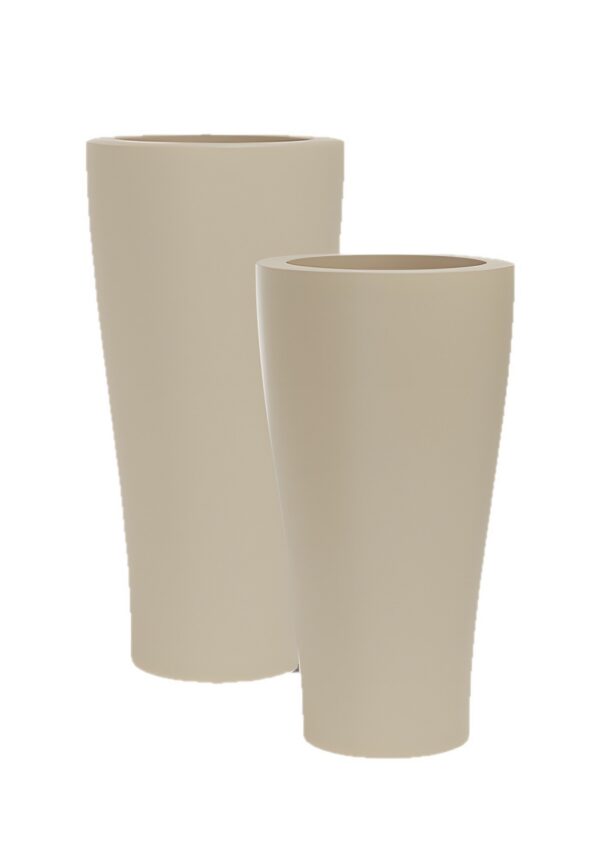 pot conique haut extérieur pot conique haut Vondom fond blanc