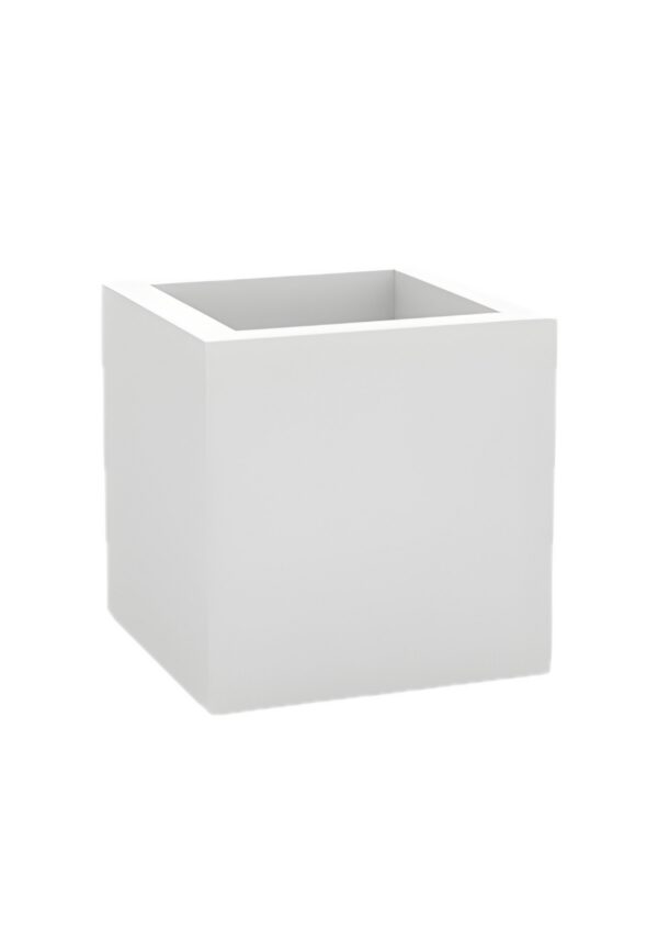 pot cube extérieur pot cube Vondom fond blanc