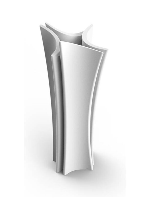 pot de fleur lumineux Alma Vondom vue de face fond blanc