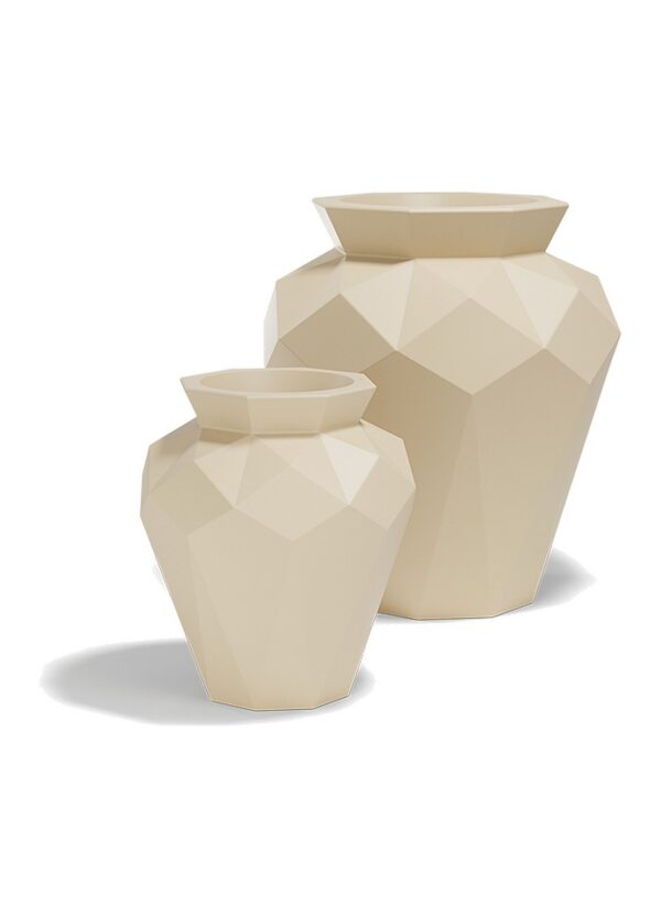 pot de fleurs extérieur design Hanami Vondom, deux tailles de pots Origami