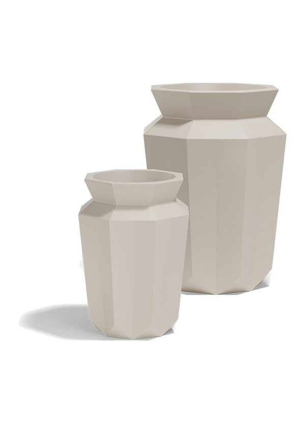 pot extérieur design Hasu Vondom, deux tailles de pots Origami