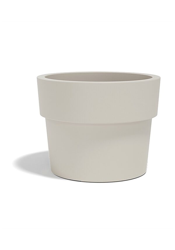 pot géant extérieur évasé Vondom écru sur fond blanc