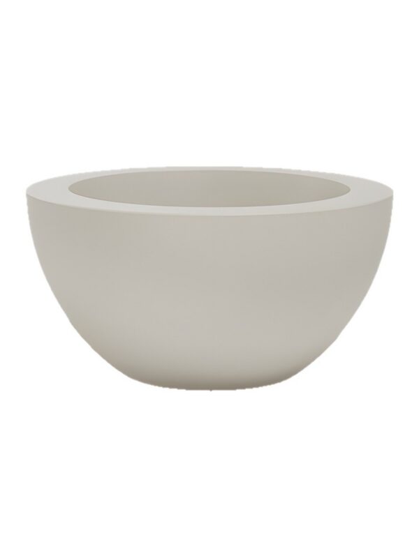 pot rond extérieur design pot demi-sphère Vondom fond blanc