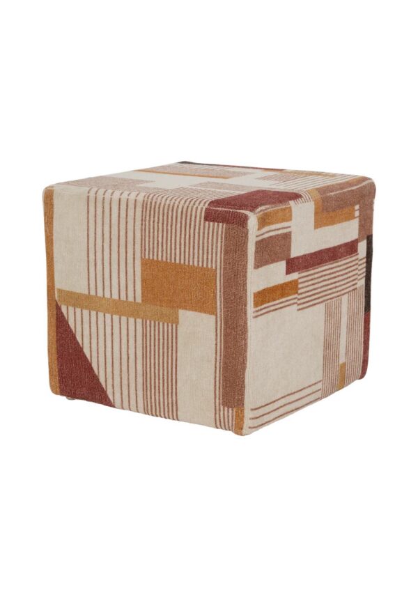 pouf viscose Lille Urban Nature Culture, rendu sur fond blanc