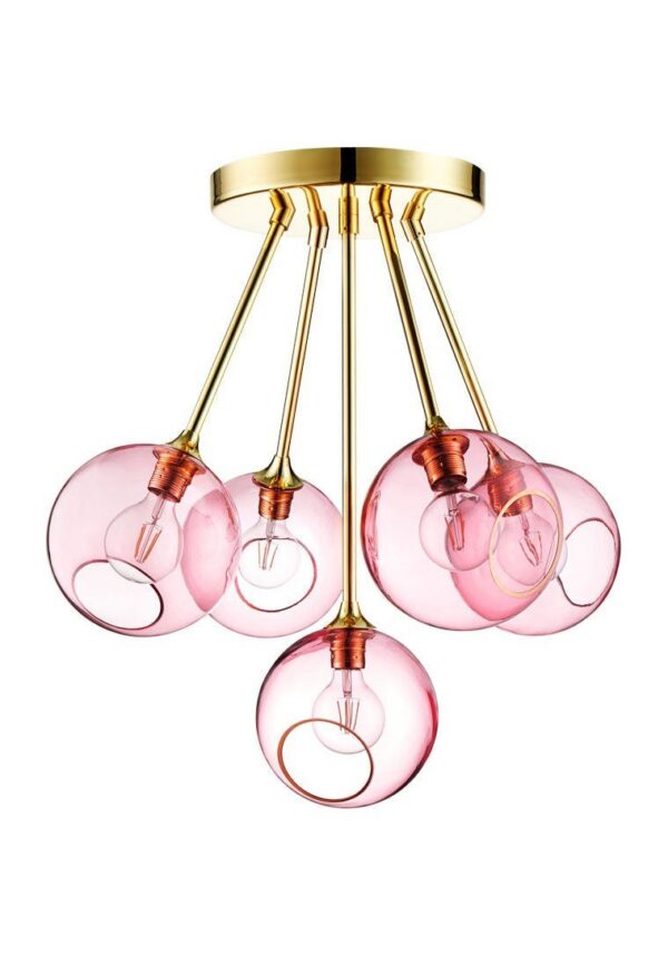 suspension Ballroom Molecule Design by Us, verre rose