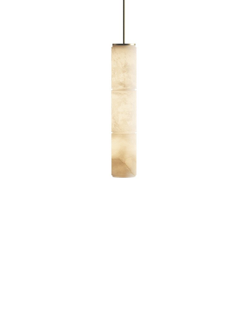 Suspension Boreal en albâtre par Robin Lamps suspension Boreal 3 éléments en albâtre, 64,5 cm