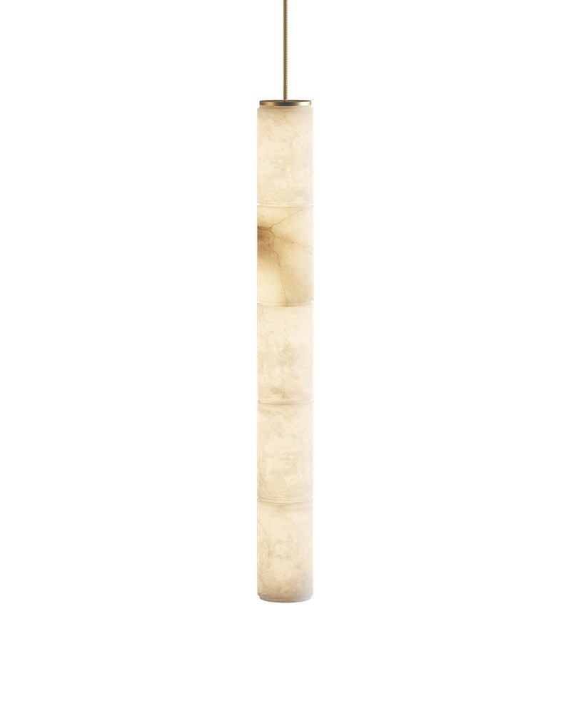 Suspension Boreal en albâtre par Robin Lamps suspension Boreal 5 éléments en albâtre, 108 cm