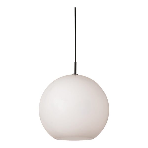 suspension Capora Large en verre opale blanc
