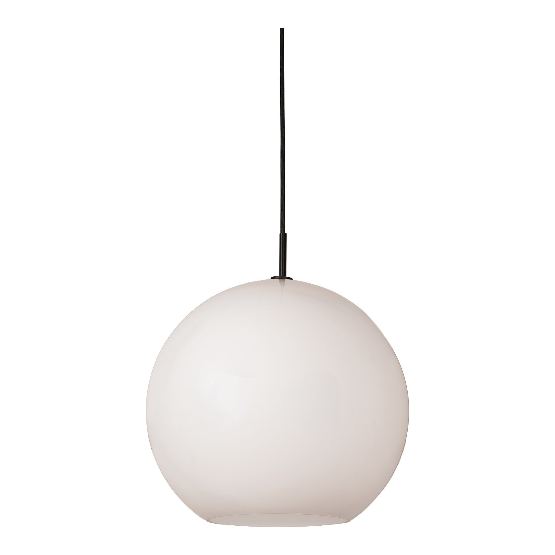 suspension Capora Large en verre opale blanc