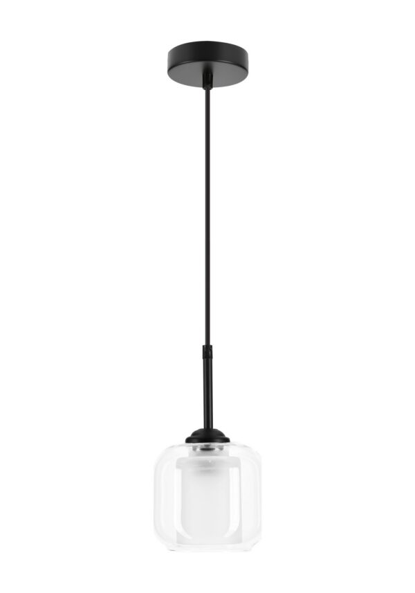 suspension globe verre dépoli sur fond blanc