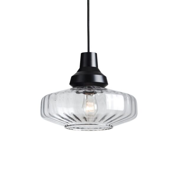 suspension New Wave Optic Pendant Design by Us, coloris Clear, vue de face