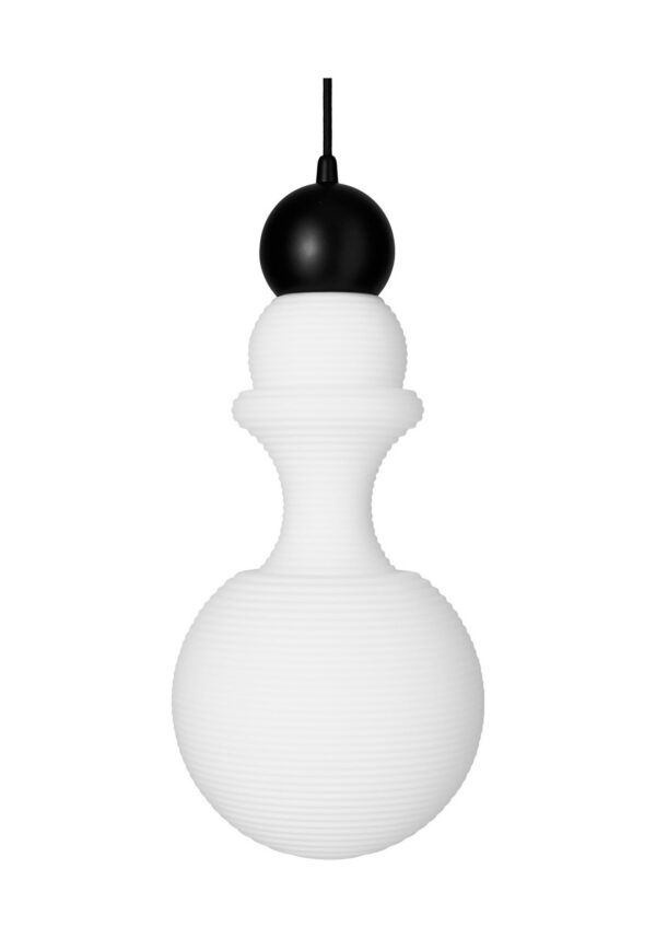 suspension Paris 1920 Design by Us, taille standard, blanc et noir, sur fond blanc