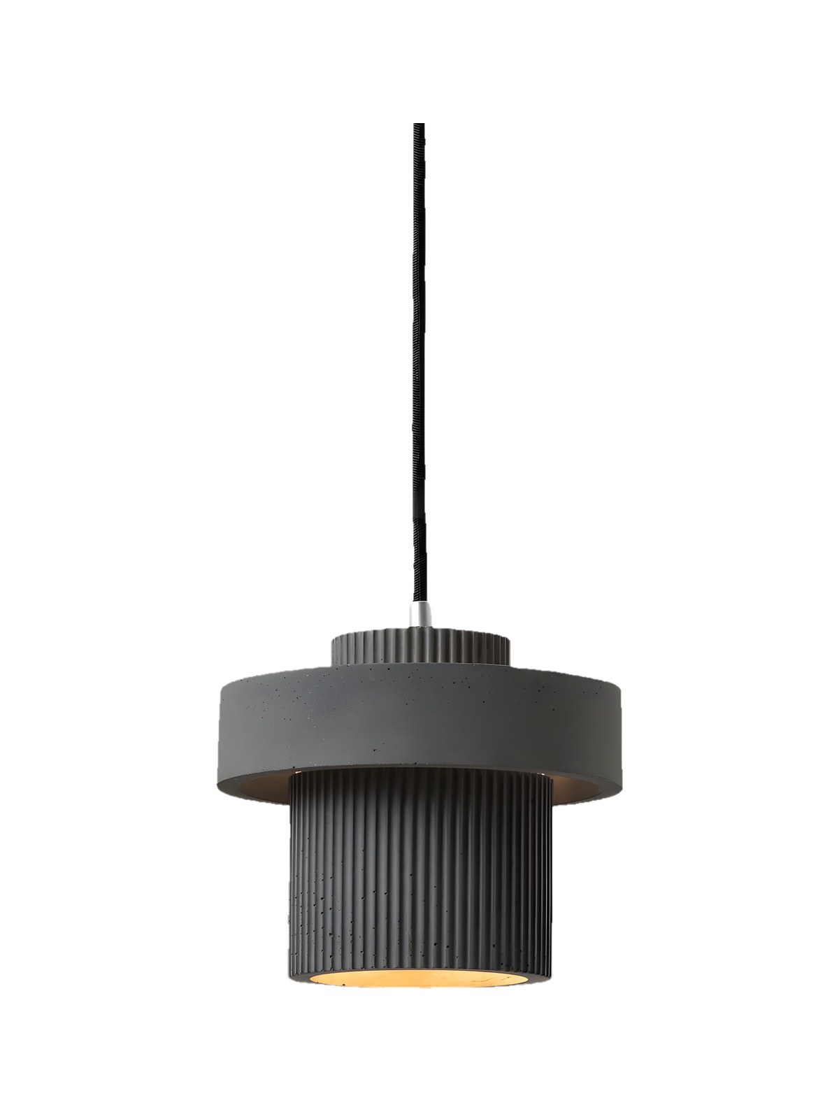 Suspension S9 en béton gris foncé