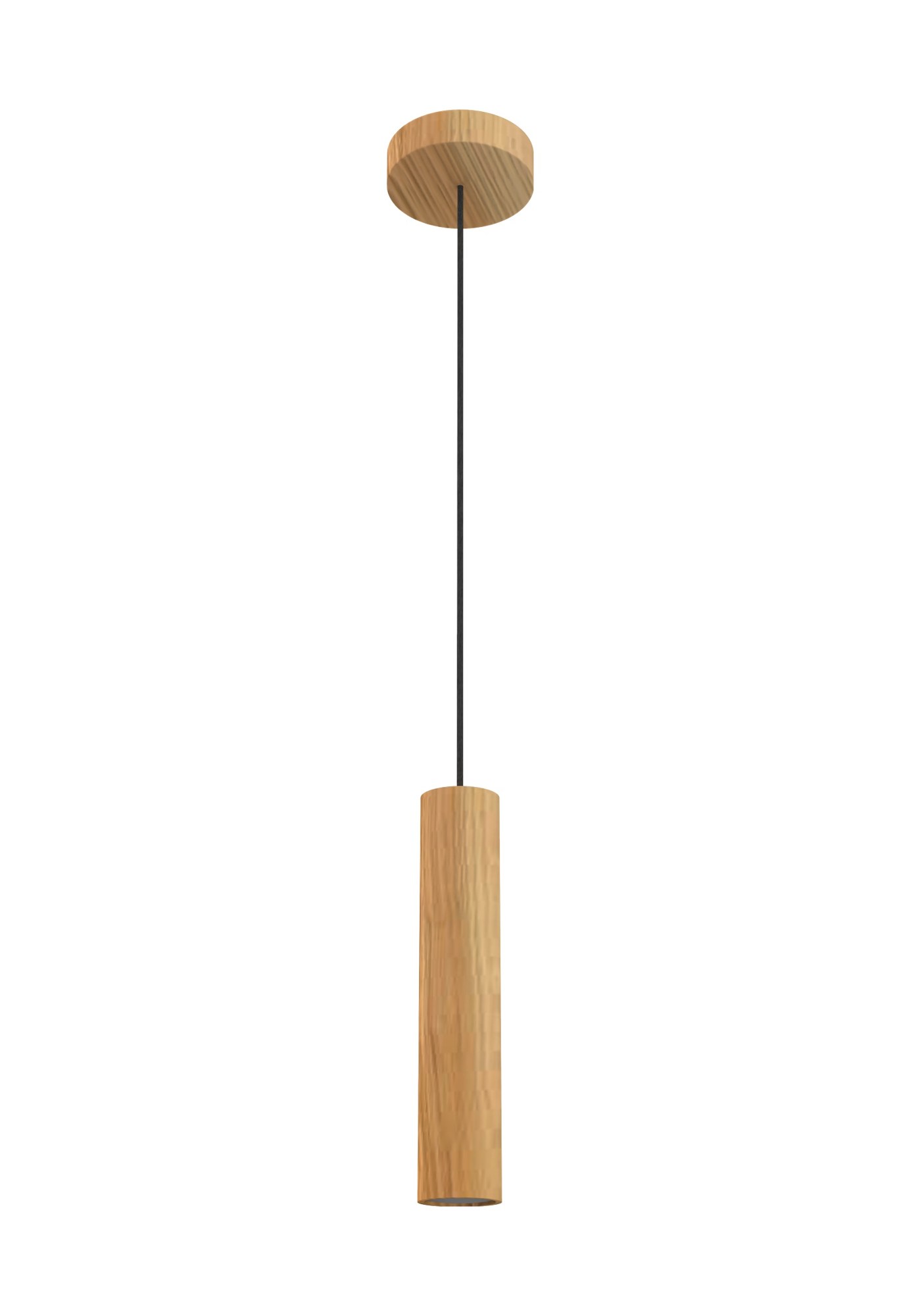 suspension Taria tube en bois de frêne