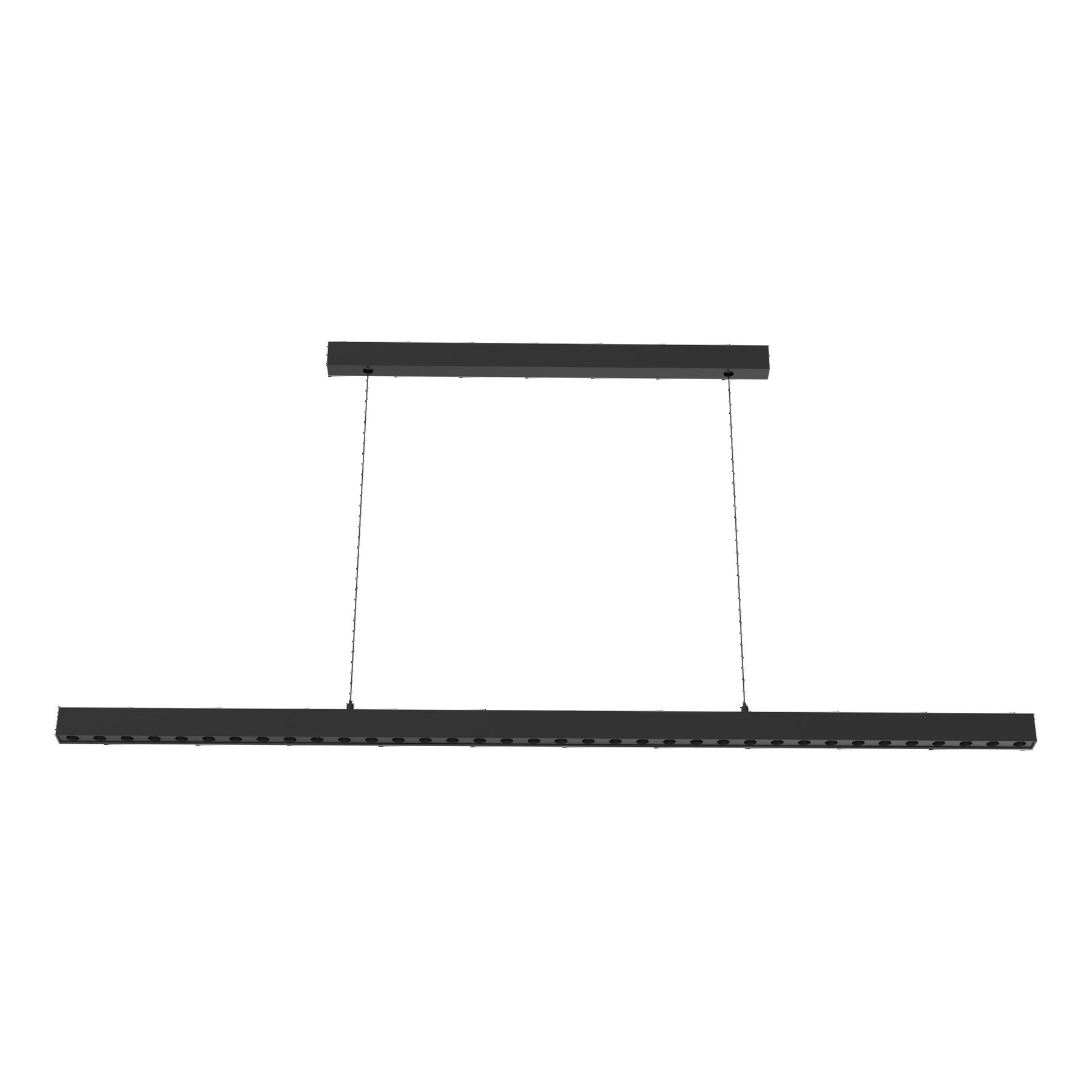 suspension Volare 120 LED Dots Down en aluminium noir