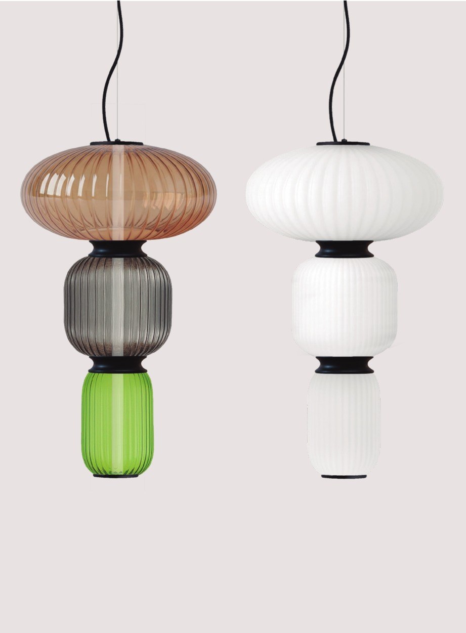 Suspension Whiteberries Trio trois globes opale