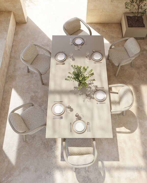 table à manger Gum Vondom en situation, photo d'ambiance