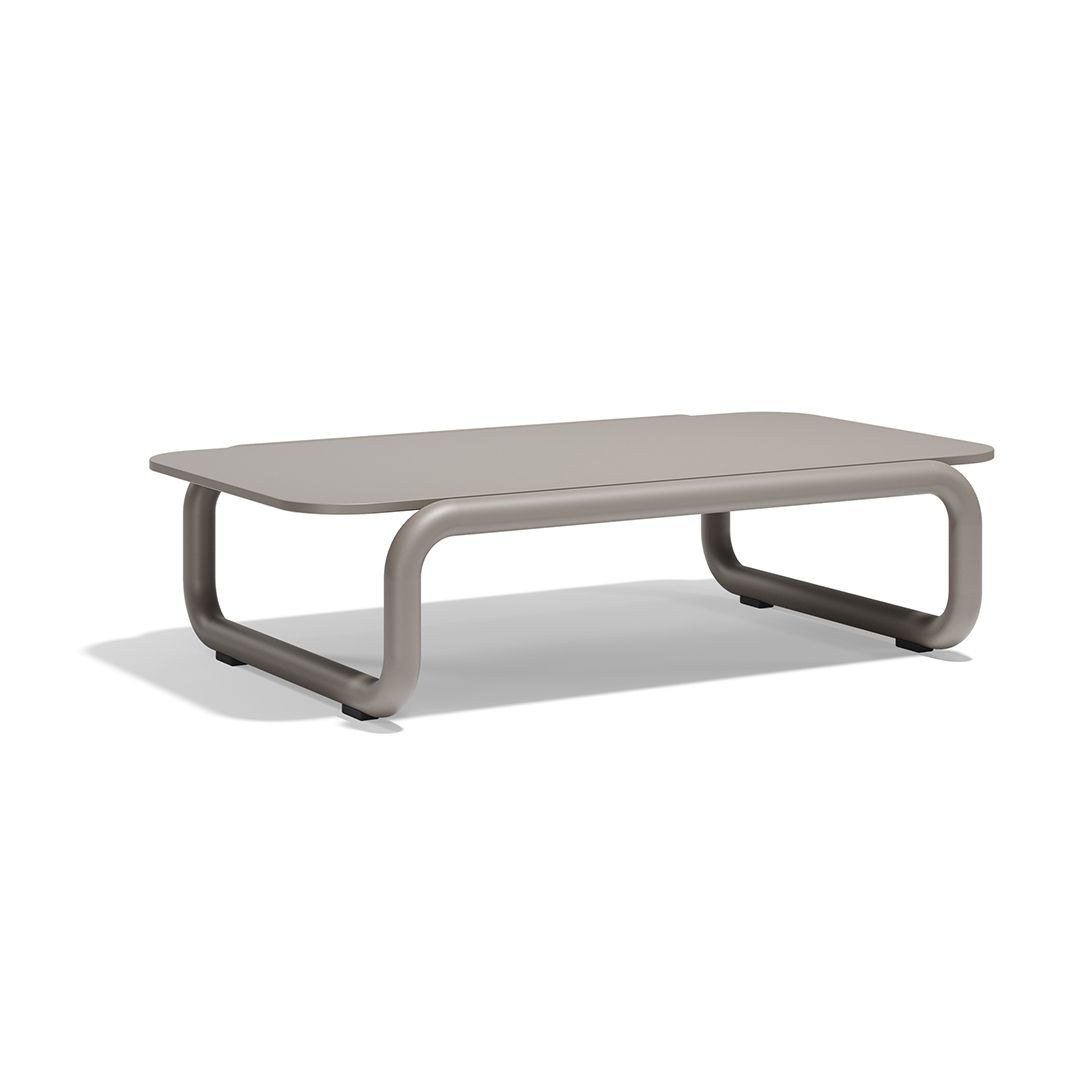 Table basse Gum en aluminium au design contemporain par Ramón Esteve x Vondom table basse Gum Vondom basse coloris Taupe