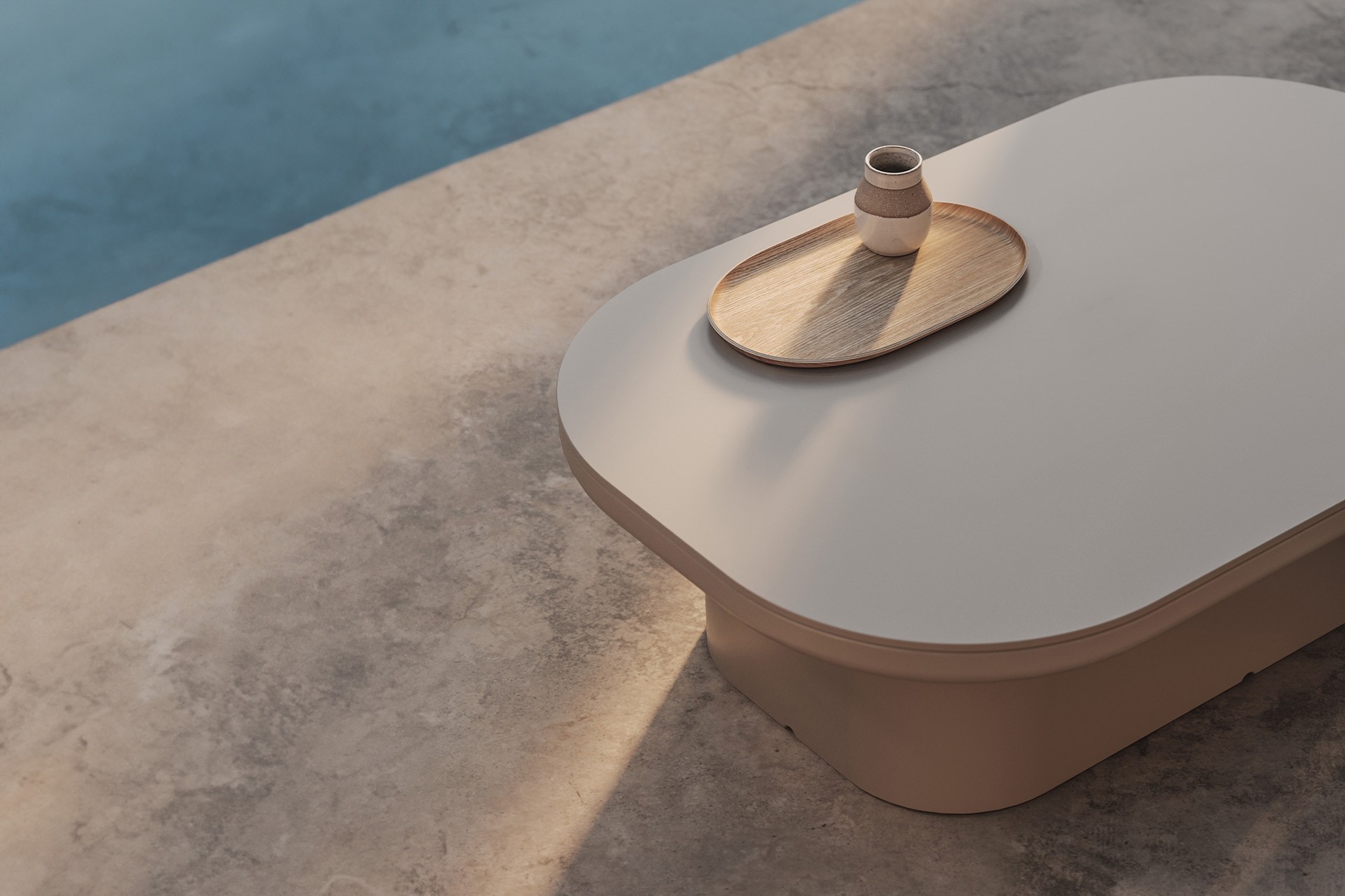 table basse Luna Vondom en situation, photo d'ambiance