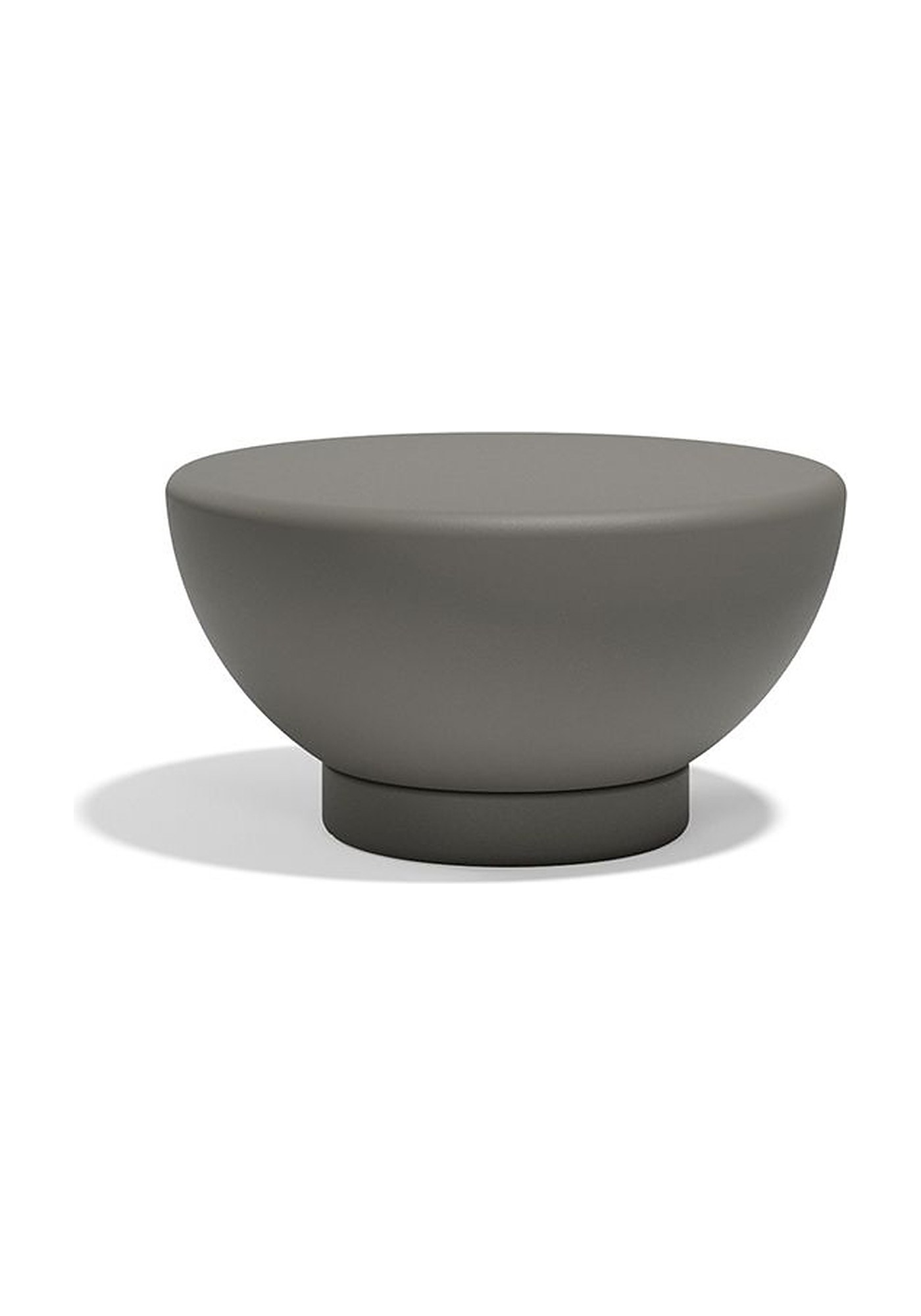 Table basse ronde Luna en polyéthylène au design contemporain par Ramón Esteve x Vondom table basse ronde Luna Vondom coloris Anthracite