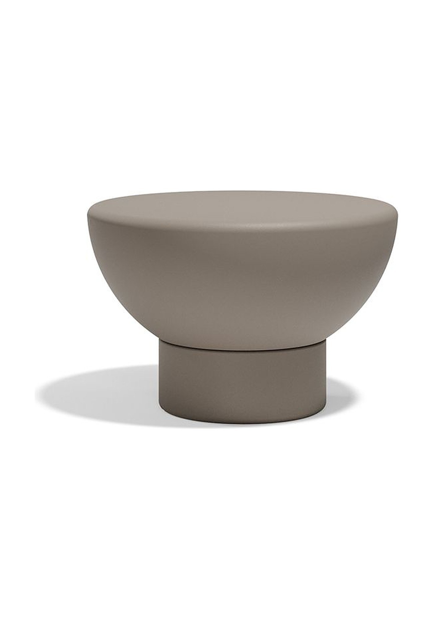 Table basse ronde Luna en polyéthylène au design contemporain par Ramón Esteve x Vondom table basse ronde Luna Vondom coloris Taupe