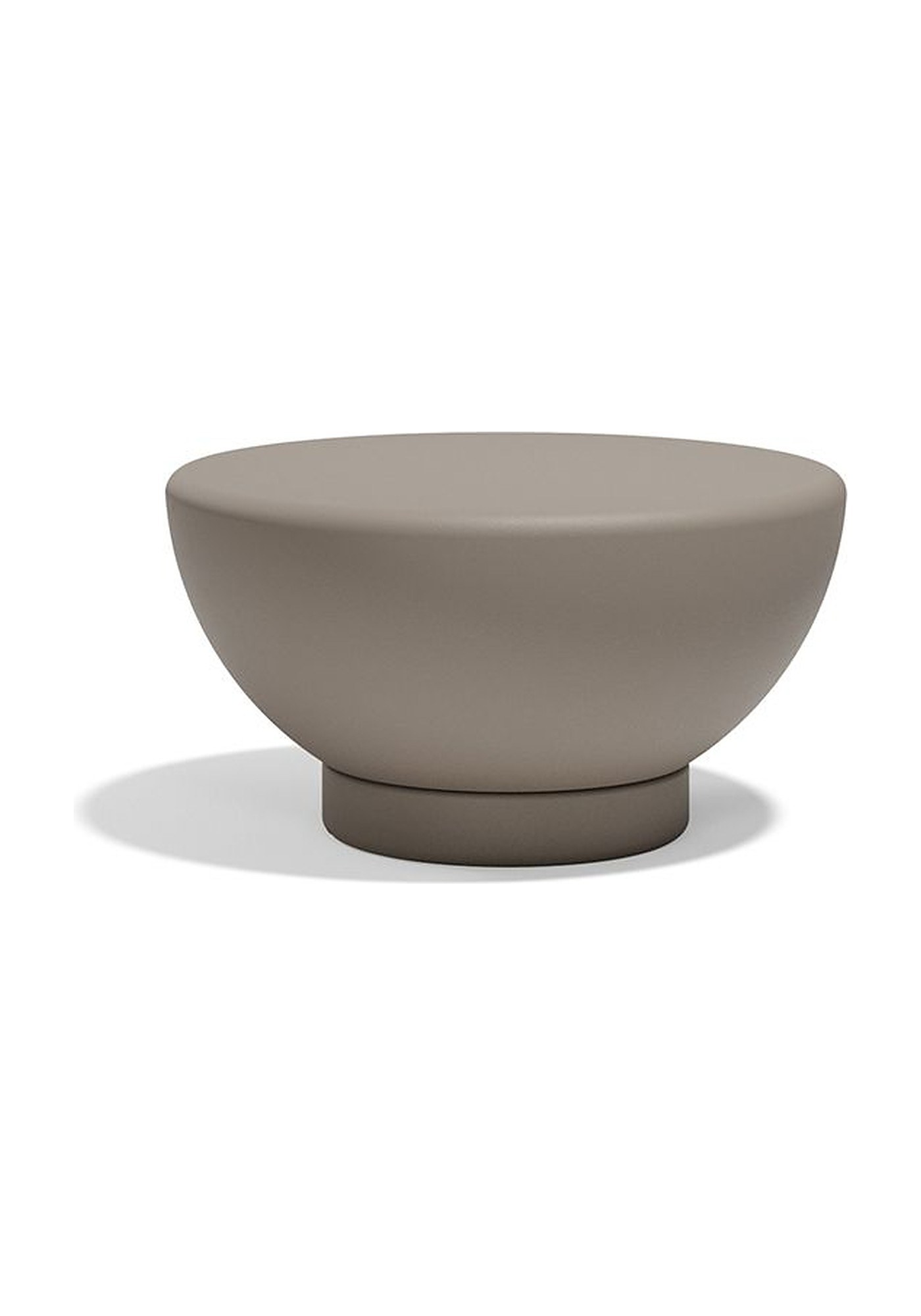 table basse ronde Luna Vondom coloris Taupe