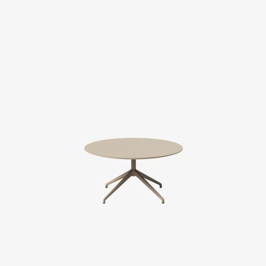 Table terrasse Barlis Outdoor par Inclass, pied 4 branches, abattante table terrasse Inclass Barlis Outdoor en hauteur basse de 38 cm