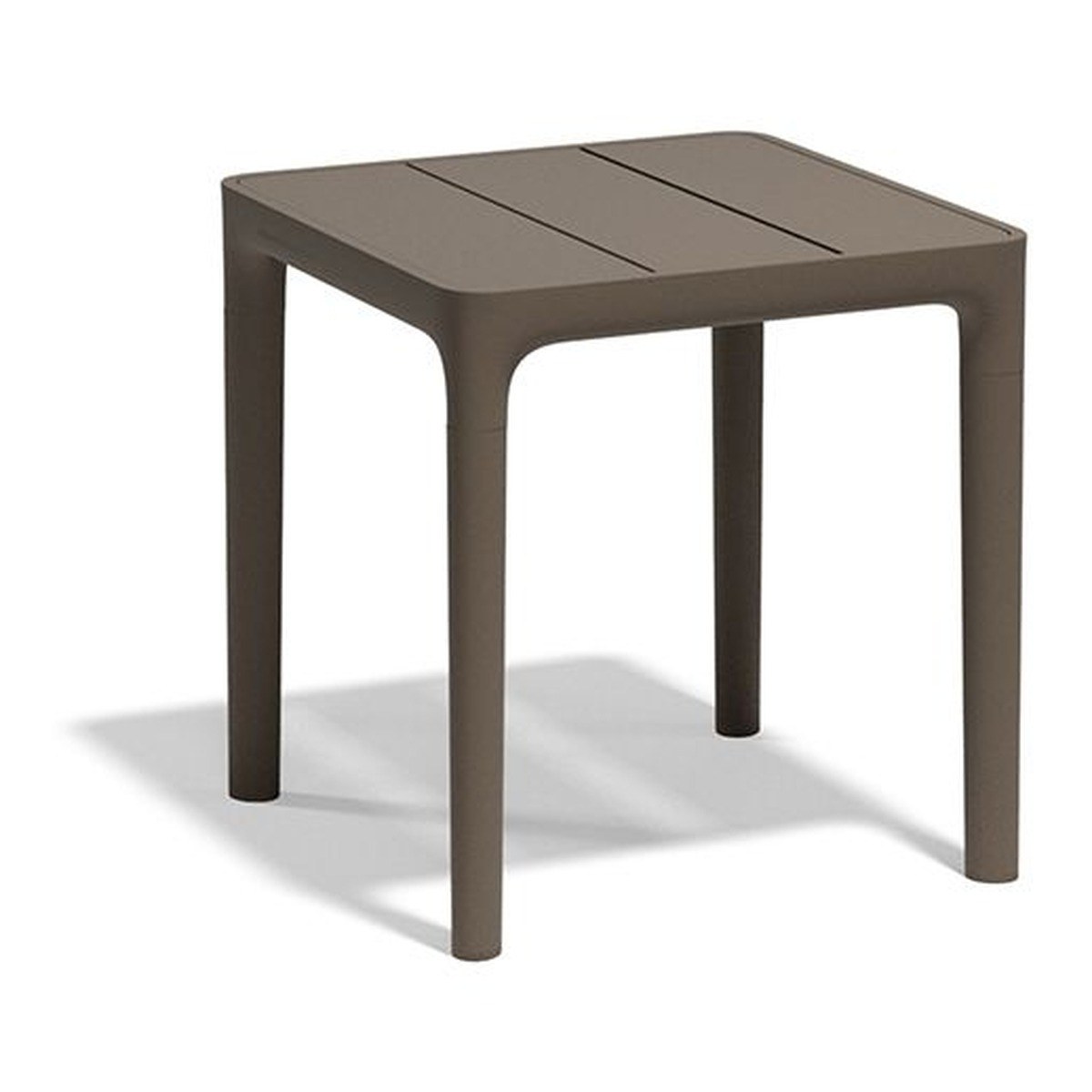 Table d'appoint de chaise longue Africa en polypropylène au design contemporain par Eugeni Quitllet x Vondom table d'appoint Africa Vondom coloris Taupe, Sans tablette
