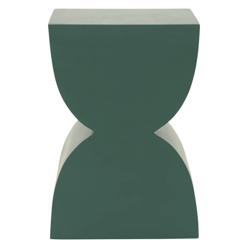 Table d'appoint Corvo par Urban Nature Culture, manguier, 2 coloris table d'appoint bois Corvo Urban Nature Culture, coloris vert laurier vue de face