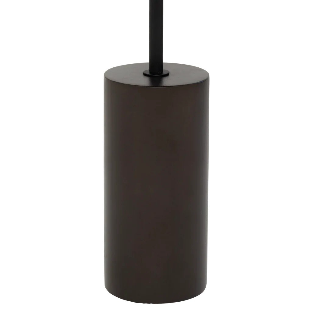 Table d'appoint Macy A par Urban Nature Culture, bois et métal table d'appoint bois Macy A Urban Nature Culture, détail du socle cylindrique en bois de manguier