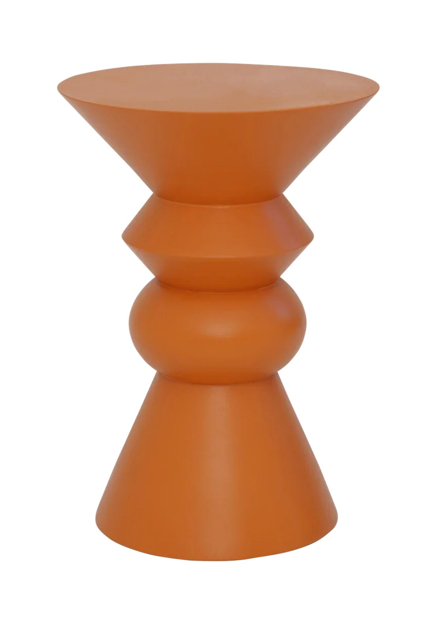 Table d'appoint Luova par Urban Nature Culture, manguier, 2 coloris table d'appoint manguier Luova Urban Nature Culture, coloris flamme sur fond blanc