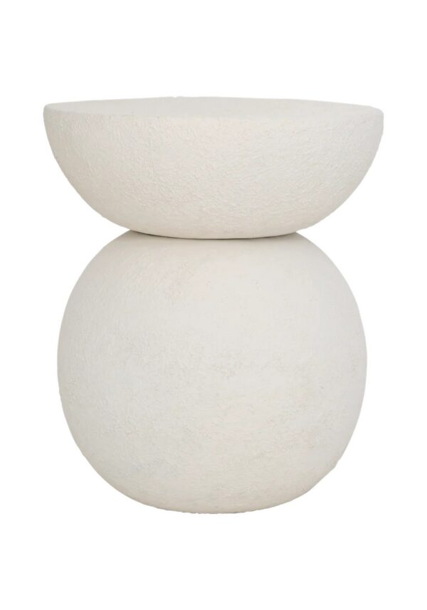 table d'appoint métal Umi Urban Nature Culture, blanc cassé sur fond blanc