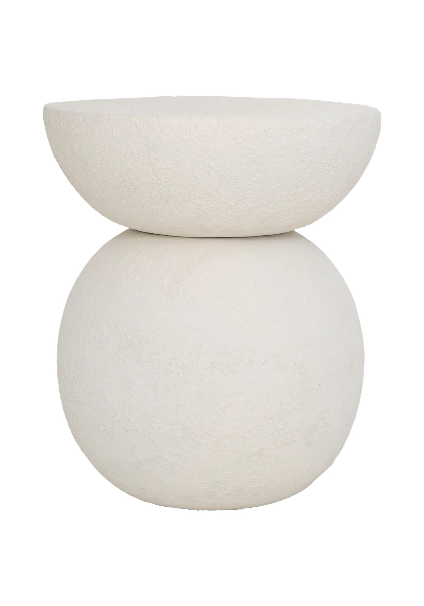 Table d'appoint Umi par Urban Nature Culture, métal blanc cassé table d'appoint métal Umi Urban Nature Culture, blanc cassé sur fond blanc
