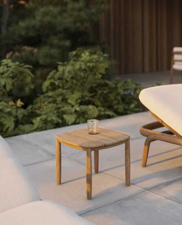 table de chaise longue Fusta Vondom en situation, photo d'ambiance