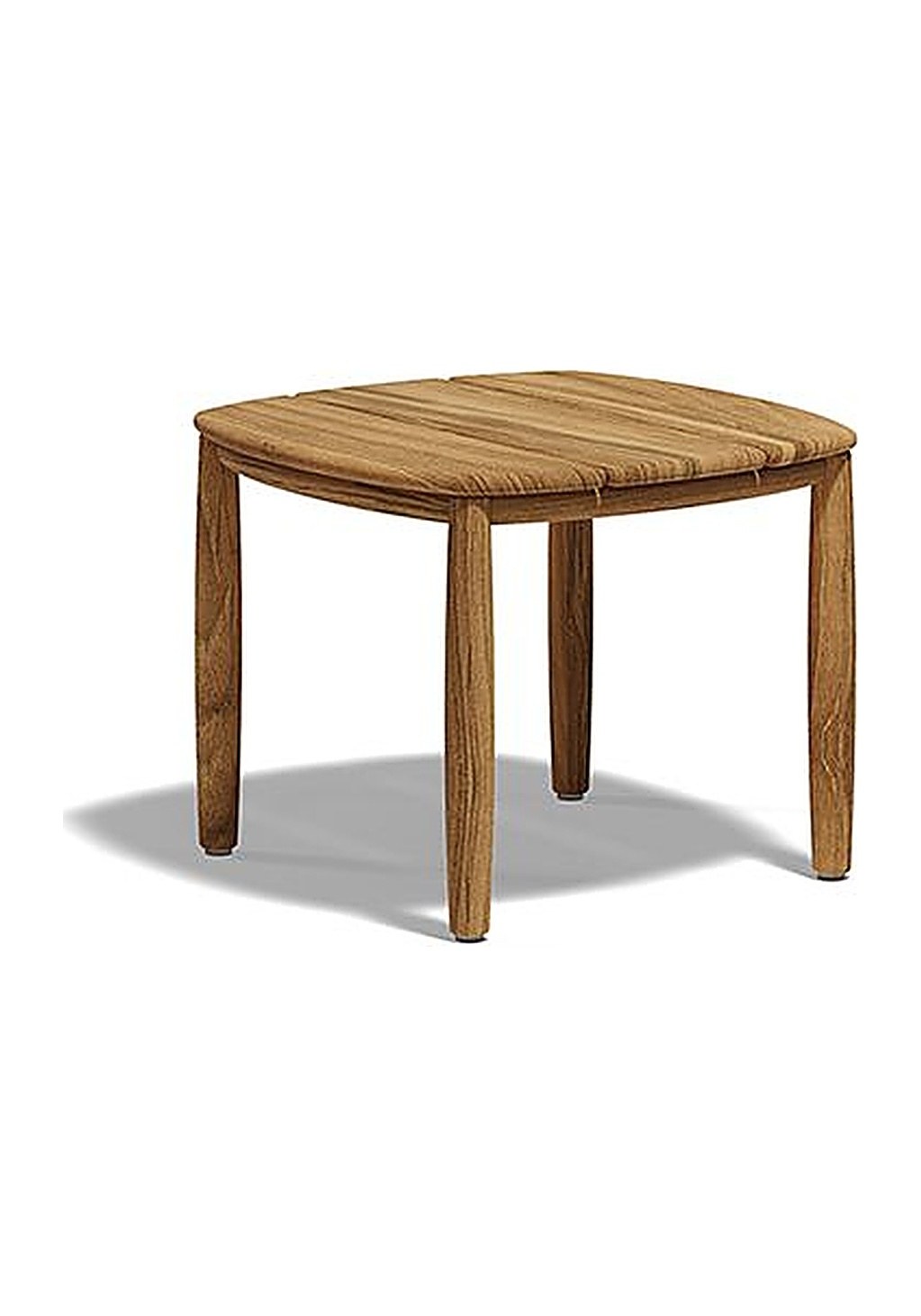 table de chaise longue Fusta Vondom en teck, fond blanc
