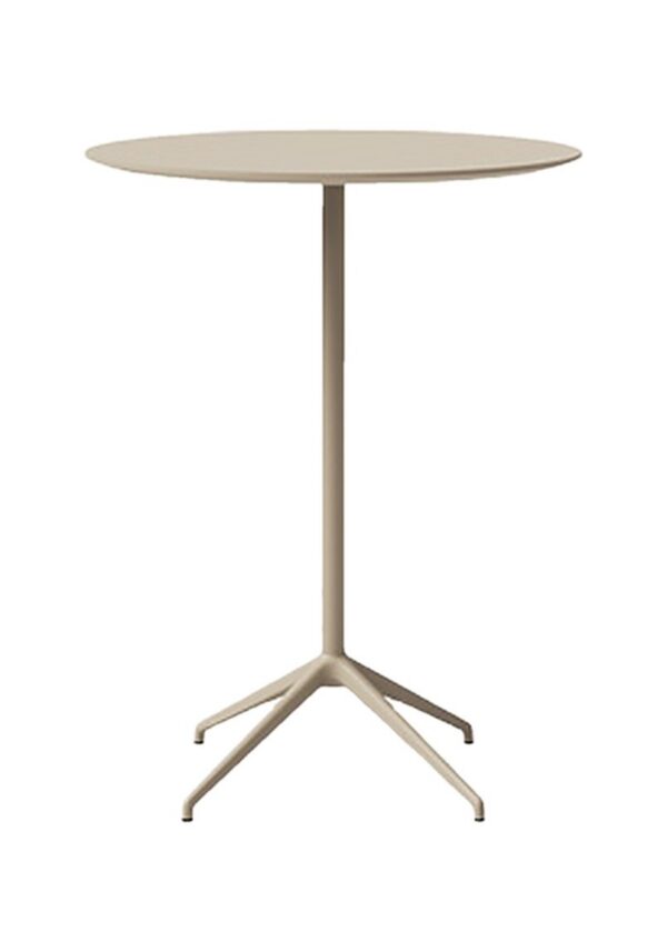 table terrasse Inclass Barlis Outdoor haute sur pied quatre branches, fond blanc