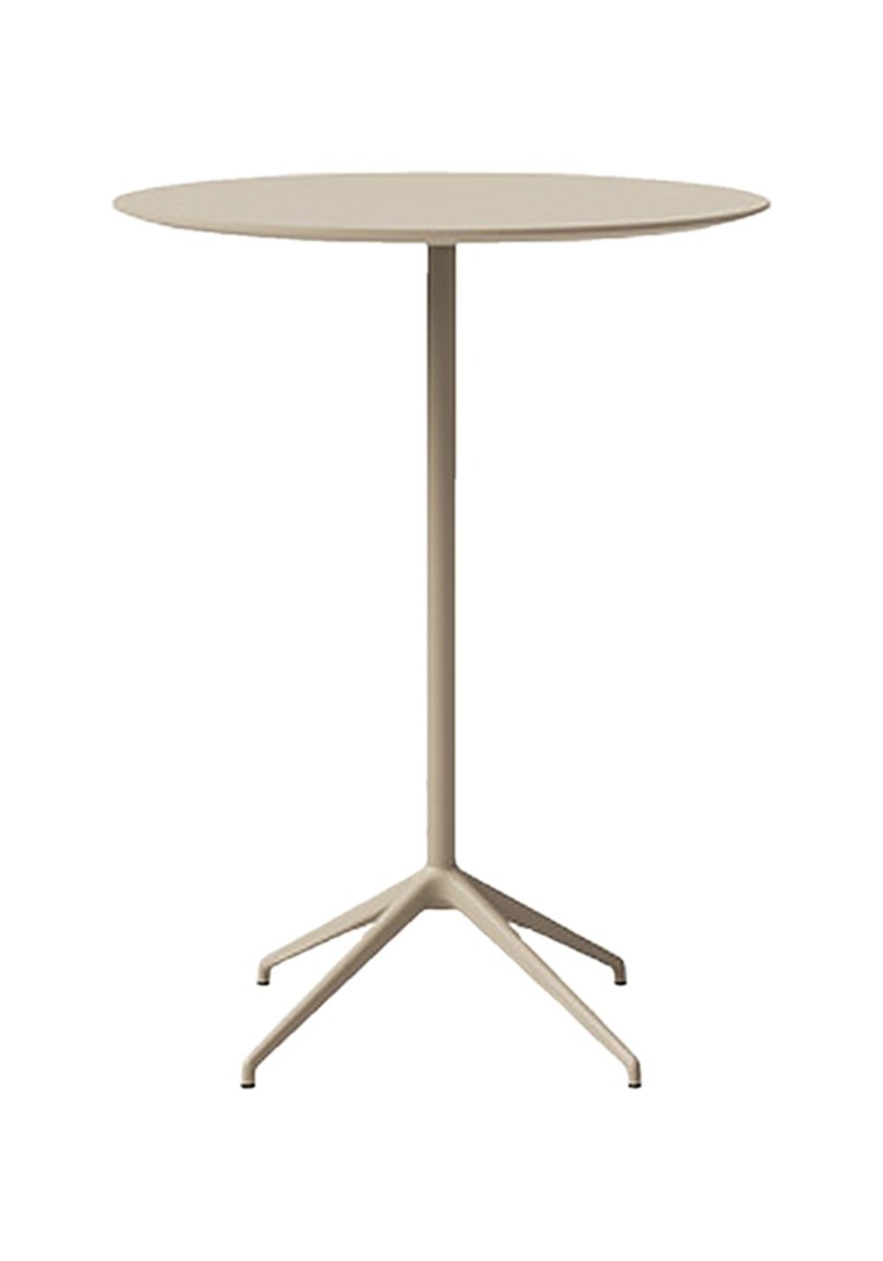 Table terrasse Barlis Outdoor par Inclass, pied 4 branches, abattante table terrasse Inclass Barlis Outdoor haute sur pied quatre branches, fond blanc