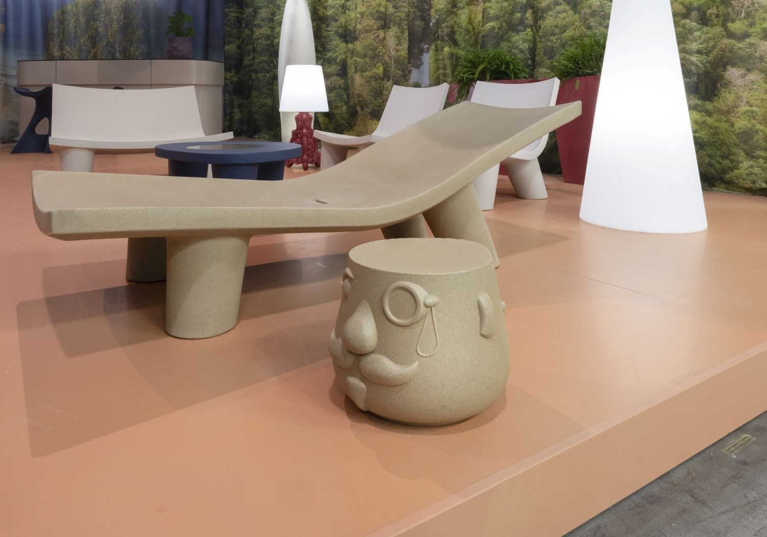 Table basse Together Low Table en polyéthylène par Favaretto&Partners x SLIDE Studio Together Low Table, en situation
