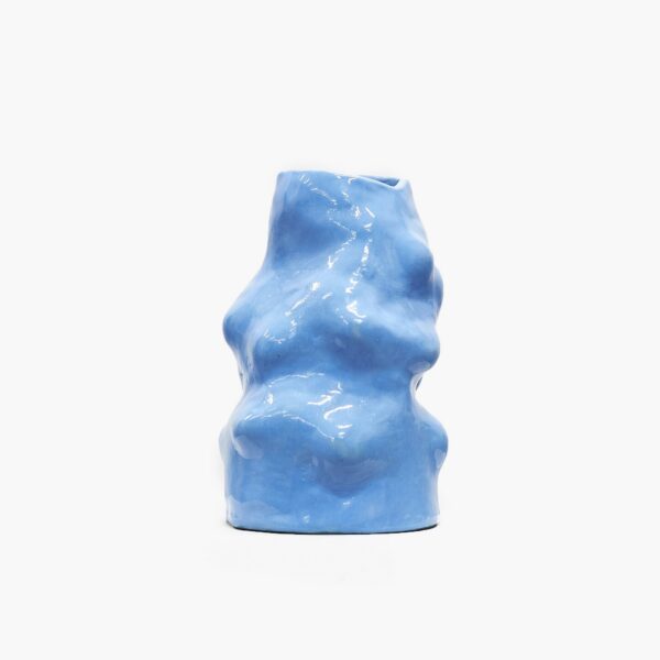 vase céramique Blue bubble SIUP vue de côté
