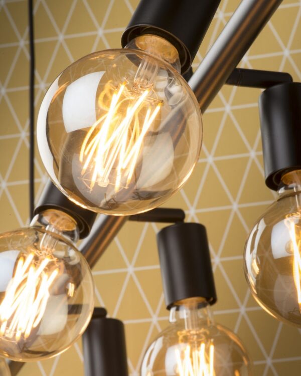 Suspension design Miami 8 lampes en métal au design industriel par It's About Romi