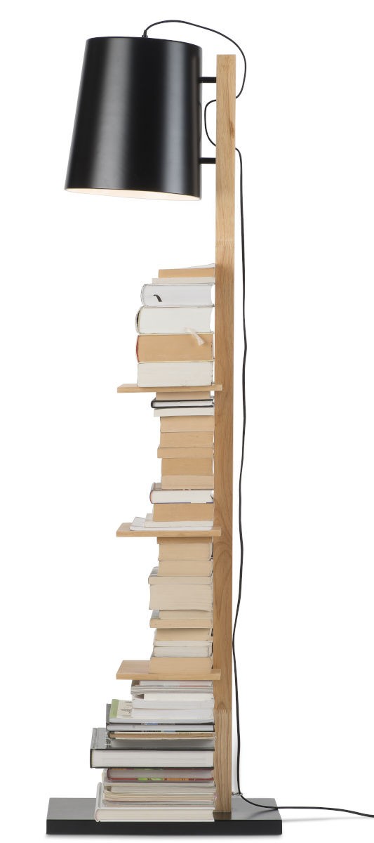Lampadaire bibliothèque Cambridge en bois au design anglo-saxon par It's About Romi Lampadaire bibliothèque Cambridge en bois au design anglo-saxon par It's About Romi
