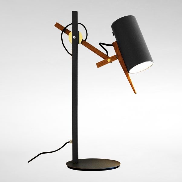 Lampe à poser Liseuse Scantling avec double bras articulé en bois par Mathias Hahn - Marset Lampe à poser Liseuse Scantling avec double bras articulé en bois par Mathias Hahn - Marset