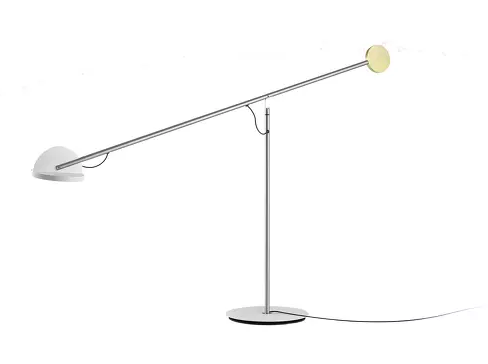 Lampe à poser Copérnica LED avec bras articulé en acier par Ramírez i Carrillo - Marset