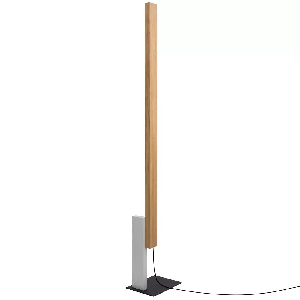 Lampadaire High Line LED en bois de chêne par Josep Lluís Xuclà - Marset