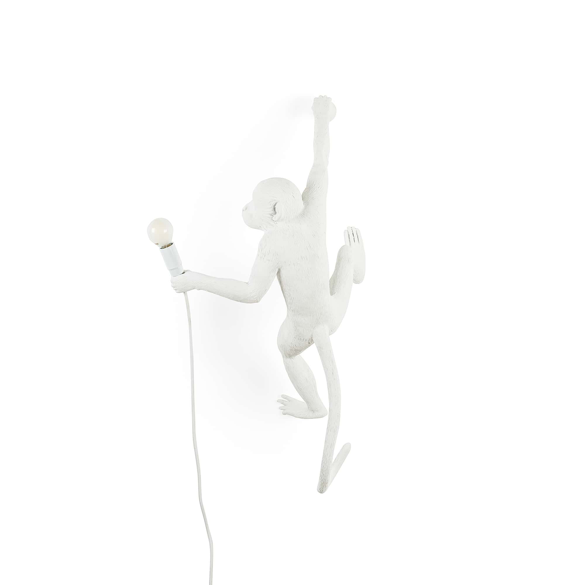 Applique murale the Monkey debout Version Right en résine blanc par Seletti Applique murale the Monkey debout Version Right en résine blanc par Seletti