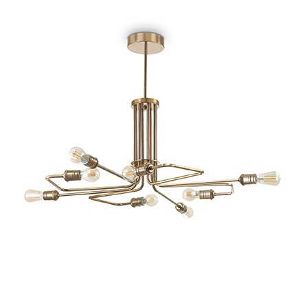 Suspension design Victoire en métal avec finition en laiton vieilli pour un design vintage