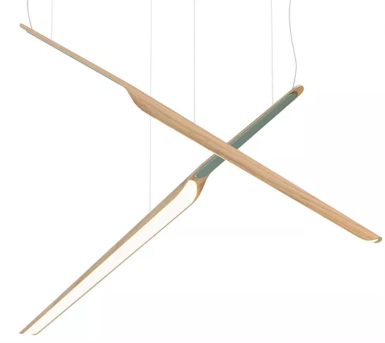 Suspension en bois Swan-Wing Led au design scandinave par Tunto