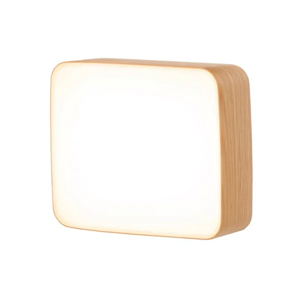 Applique murale en bois Led Cube au design scandinave et minimaliste par Tunto